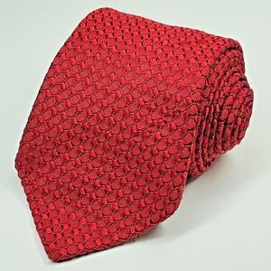 Massimo Bizzocchi Silk Men's Necktie Jacquard Geometric Diamonds Made In Italy